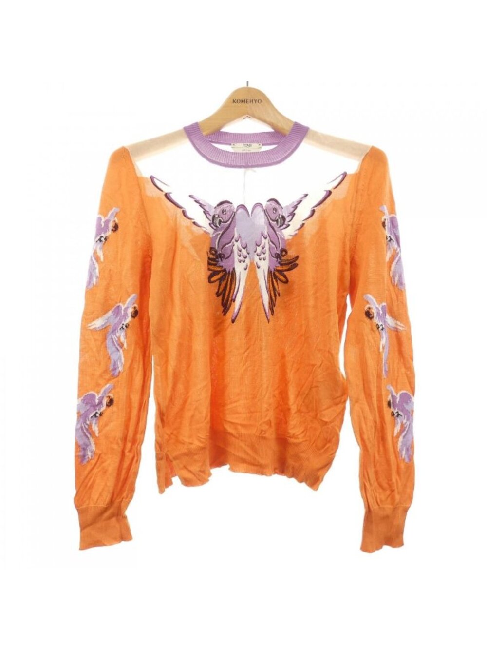 Fendi Knit Sweater Orange